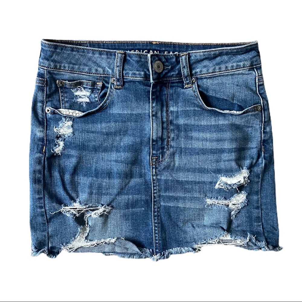 American Eagle High Rise Mini Shirt